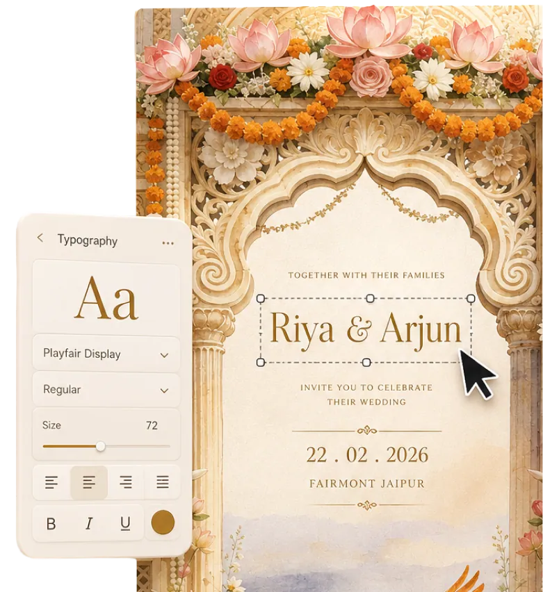 Designing your invitation